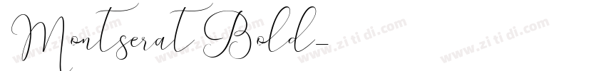 Montserat Bold字体转换